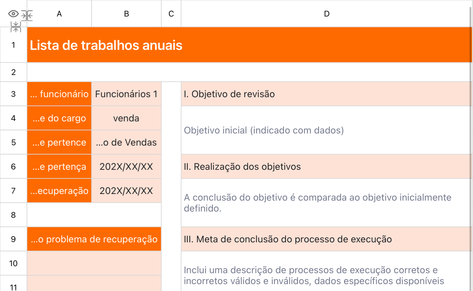 Lista de trabalhos anuais